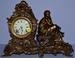 Ansonia Lady Statue Clock with Rococo Case