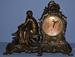 Ansonia Lady Statue Clock with Rococo Case