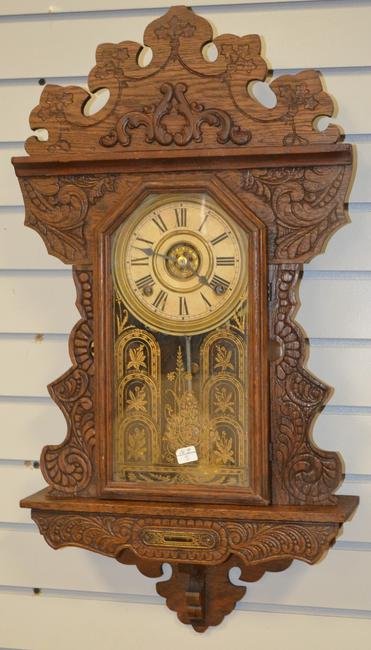 Oak Hanging Kitchen Clock