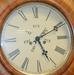 Antique Double Dial Calendar Wall Clock