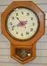 Golden Oak Short Drop Northwestern Wall Clock