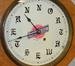 Golden Oak Short Drop Northwestern Wall Clock