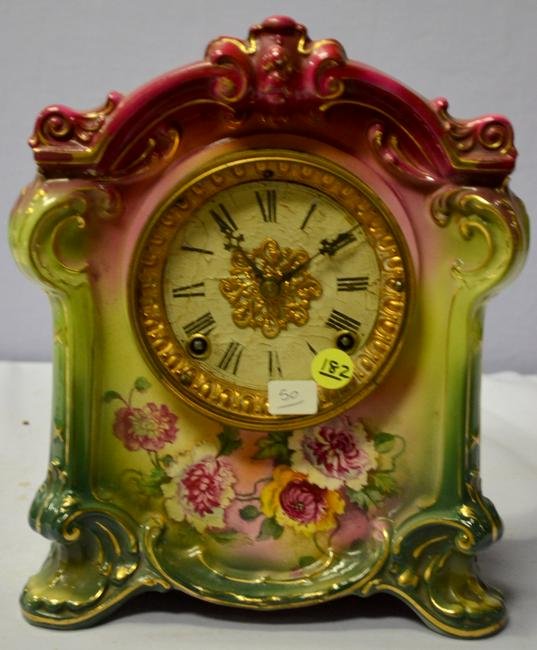 Antique Ansonia Le Sedan China Clock