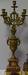 Large Figural Clock w/ Candelabras