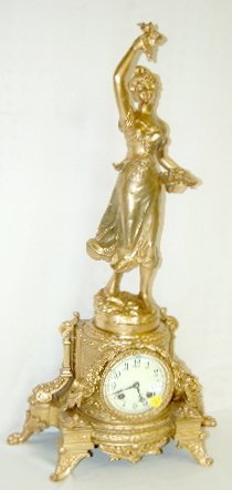 Ansonia “Olympia” Lady Statue Clock