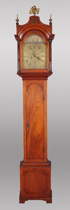 English George III mahogany longcase clock,