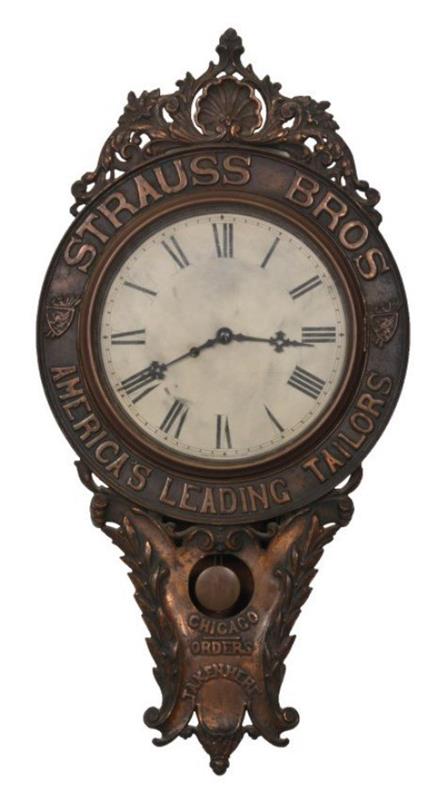 Strauss Bros. Advertising Wall Clock