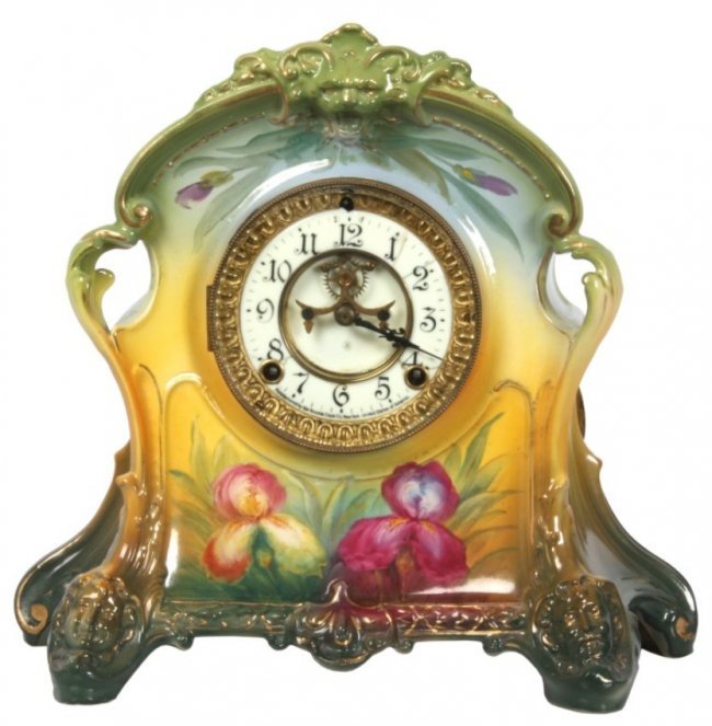 Ansonia Royal Bonn China Clock