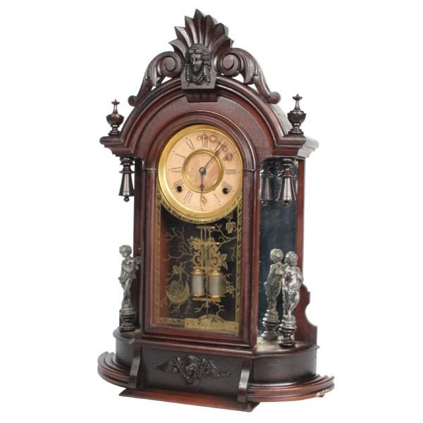 Late 1800 Renaissance Victorian mantel clock