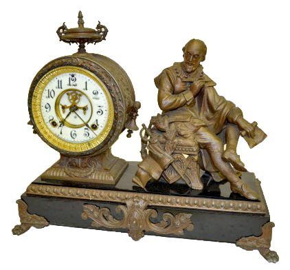 Ansonia MacBeth Figural Mantel Clock