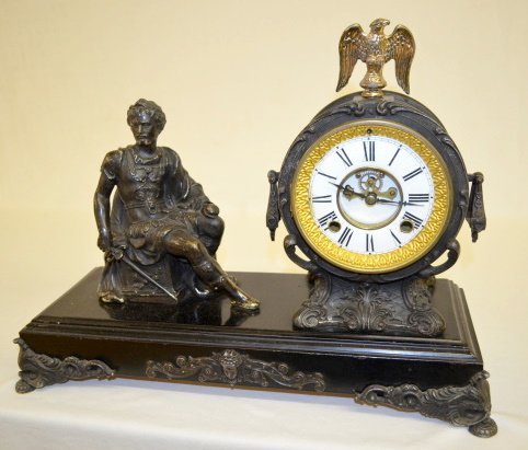 New Haven “Brennus” Figural Shelf Clock