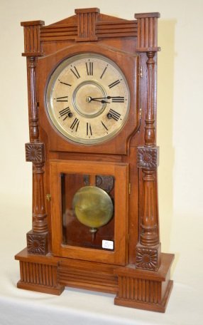 Gilbert “Mitra” Cherry Case Shelf Clock