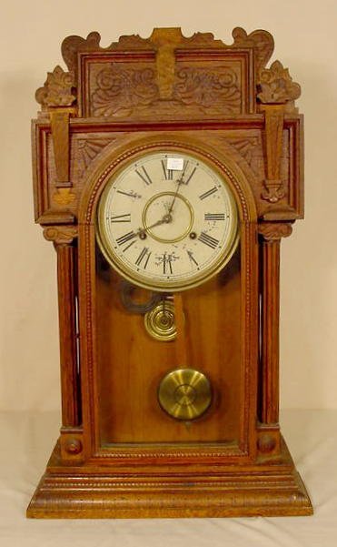 Waterbury Niagara Oak Shelf Clock