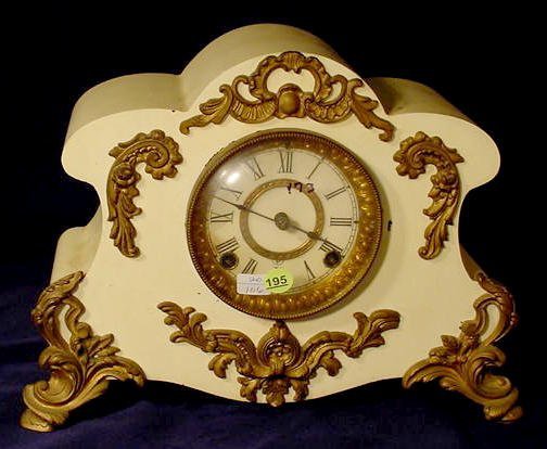 Ansonia Iron Case Mantle Clock