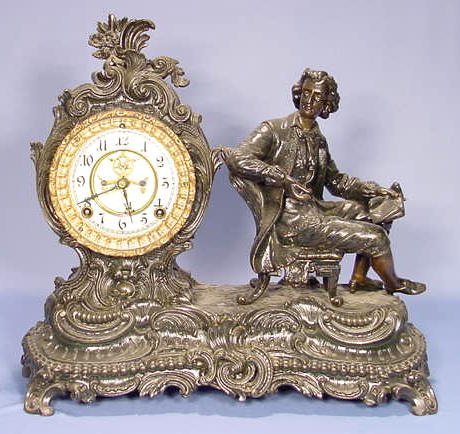 Ansonia Composer Statue Clock