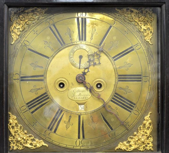 A GOOD GEORGE III IRISH LONGCASE CLOCK by Edward