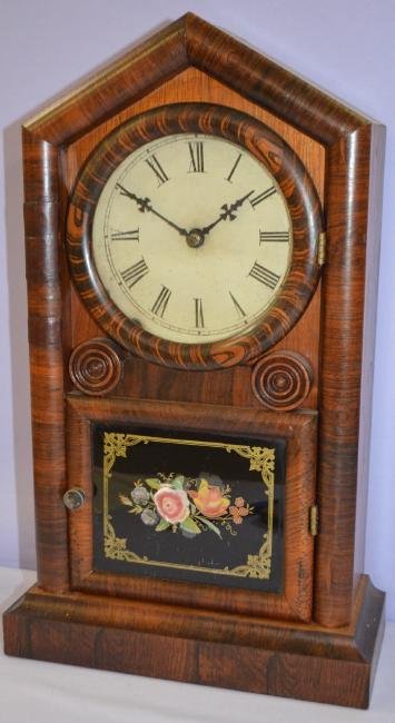 Antique New Haven Sharp Gothic Shelf Clock