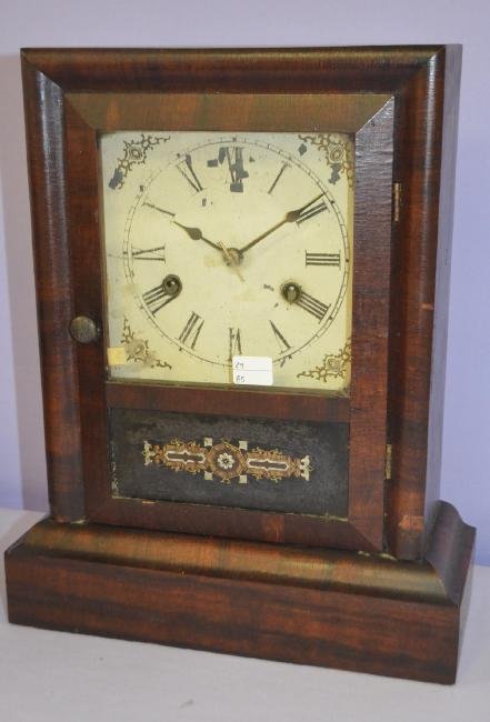 Antique Rosewood Cottage Shelf  Clock