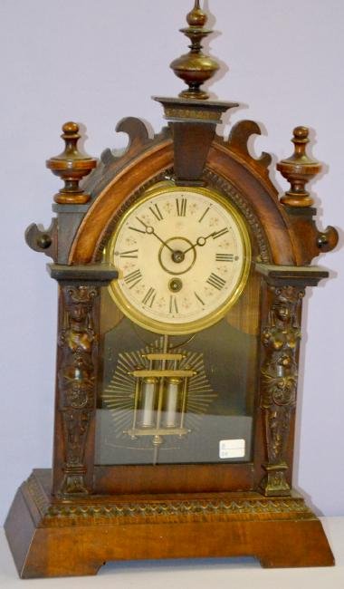 Antique Junghans Egyptian Style Shelf Clock