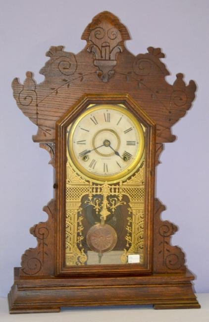 Antique Oak Seth Thomas Kitchen Clock