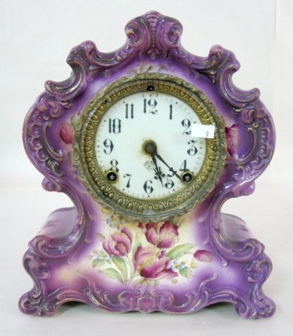 Ansonia Waco China Mantle Clock