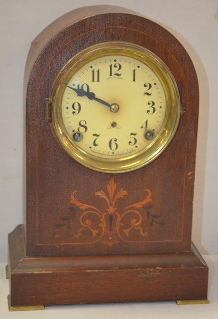 Antique Seth Thomas Inlaid Mantel Clock