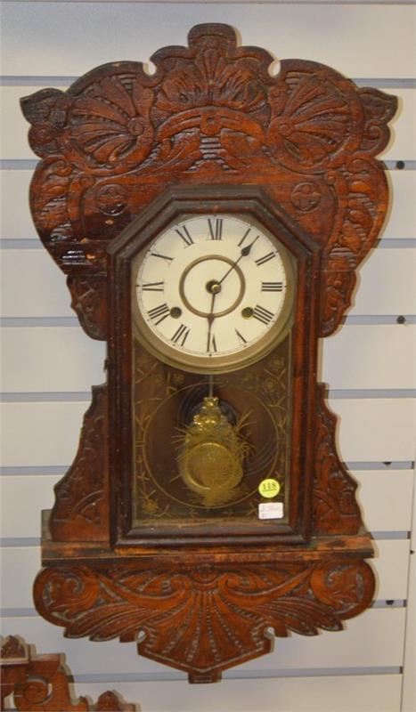 Hanging Oak Kitchen Clock