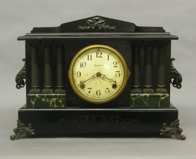 Ingraham Black Mantle clock