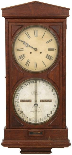 Ithaca No. 3 Calendar Wall Clock