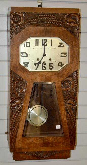 German Westminster Chiming Box Clock. T&S with chimes,