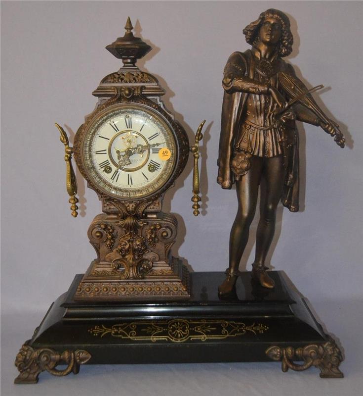 Antique Ansonia (Musician) Figural Clock