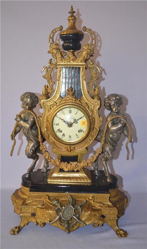 Vintage Imperial Mythical statue clock