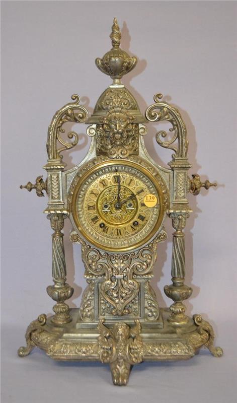 Antique Ansonia Imperial figural Mantle Clock