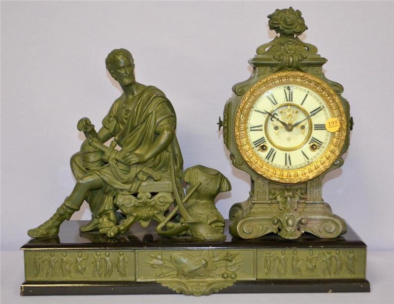 Antique Ansonia (Cincinnatus) fig Clock