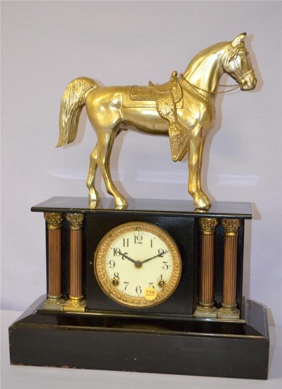 Antique Ansonia (Boston) Statue Mantle Clock