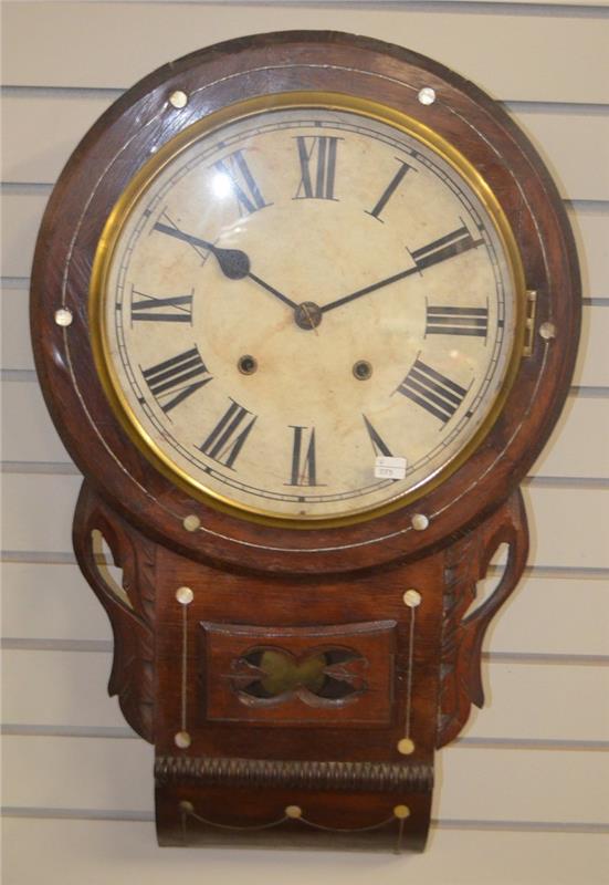 Antique EN Welch Mother Of Pearl Inlay Clock