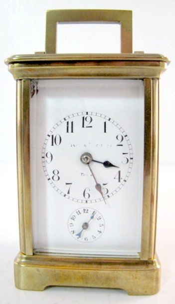 Signed 8 Day French Carriage Clock w/Alarm