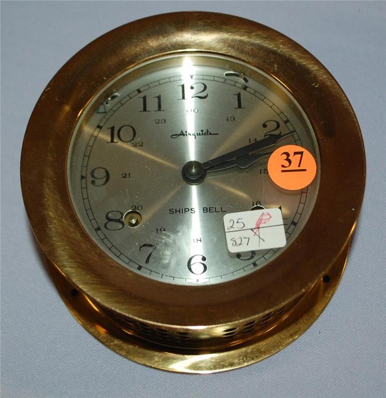 Antique Air Guide Ships Bell Clock