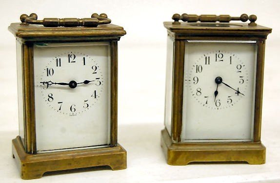 2 Antique French Carriage Clocks