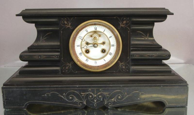 French Slate mantel clock