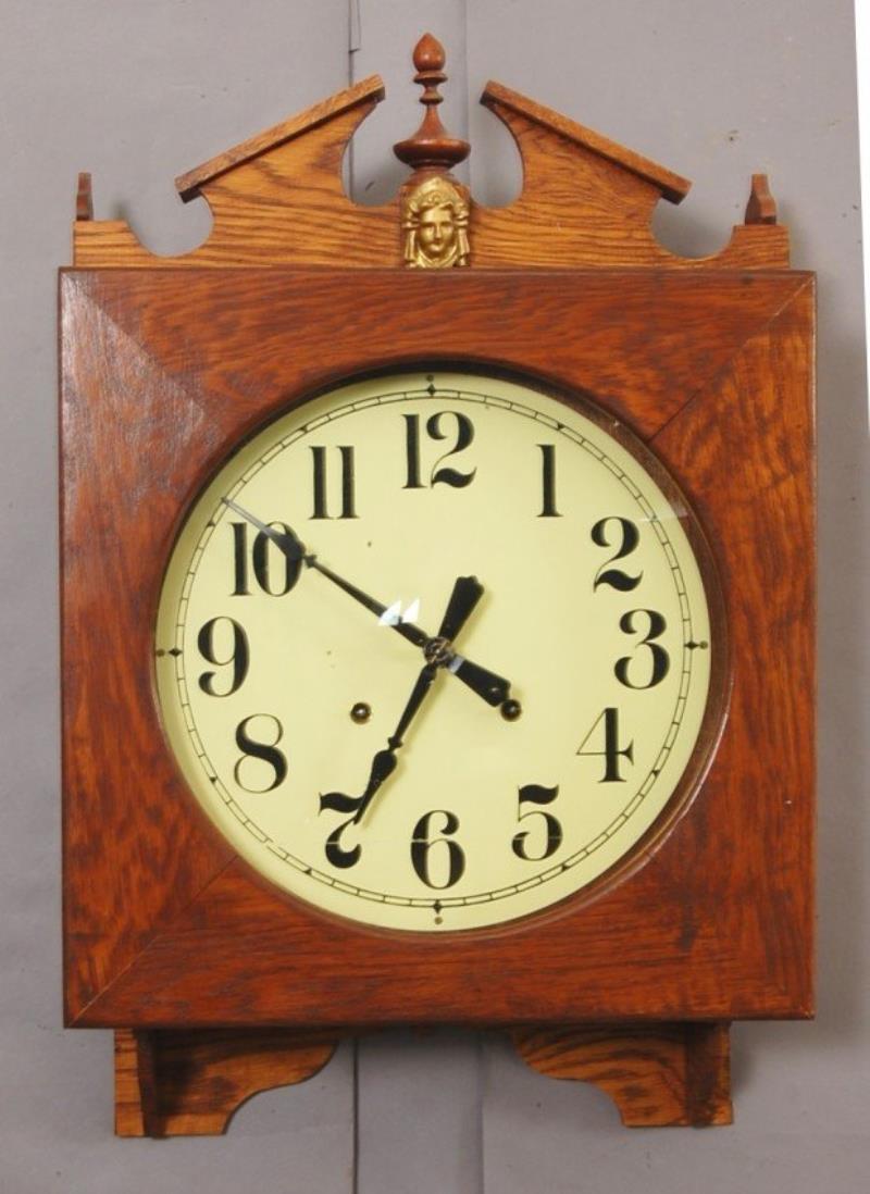 Oak Gallery Clock