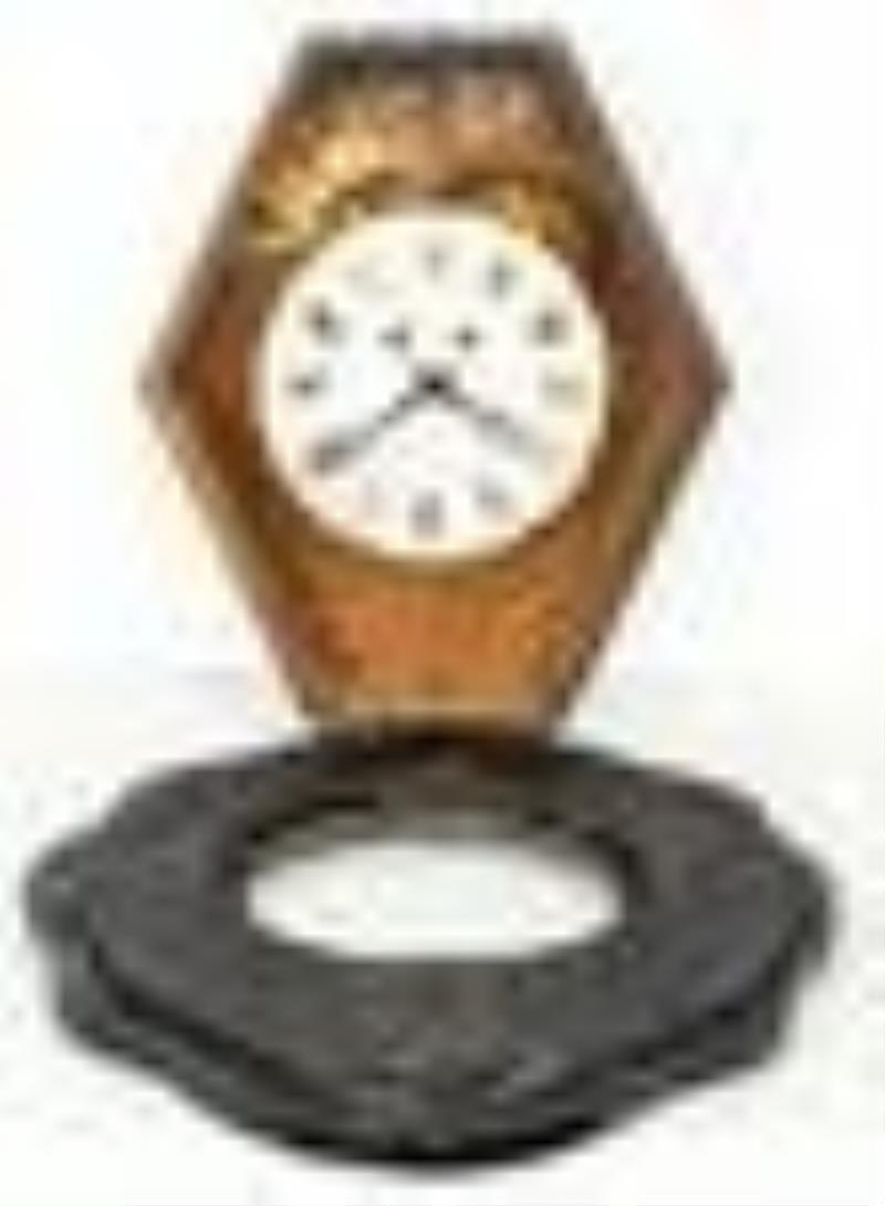 Napoleon III Shell Inlaid Ebonized Cartel Clock