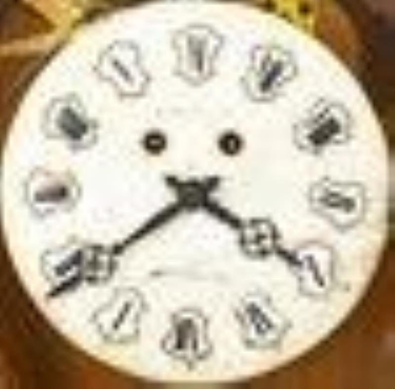 Napoleon III Shell Inlaid Ebonized Cartel Clock