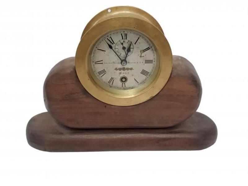 Vintage Chelsea U.S. Navy Ships Clock N365 w/ Key