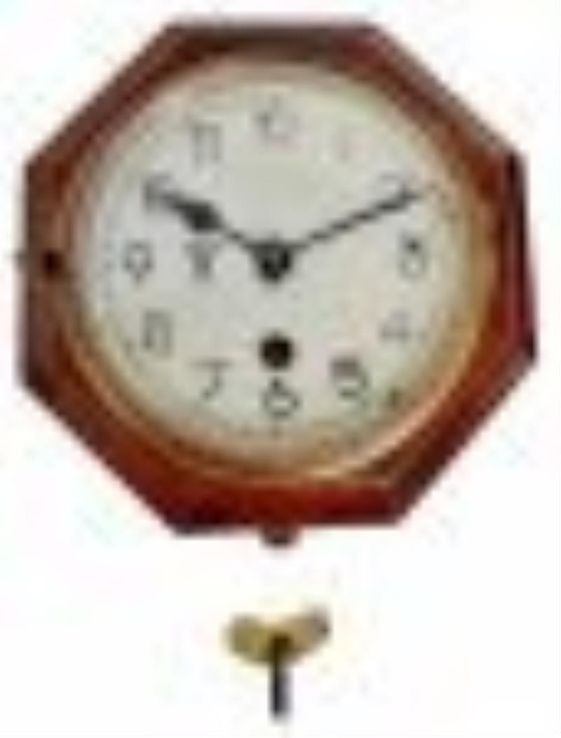 Junghans Kreigsmarine KM Octagonal Key Wind Wall Clock