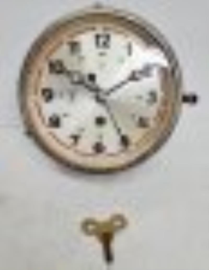 Junghans WWII German Kreigsmarine Ships Clock Key Wind