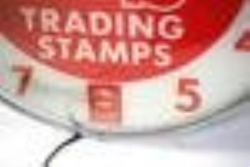 G&S Trading Stamps lighted clock