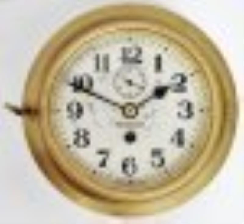 IJN WWII Seikosha Heavy Brass Ships Clock Fusee