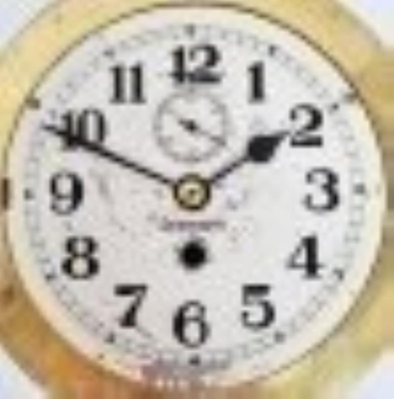 IJN WWII Seikosha Heavy Brass Ships Clock Fusee