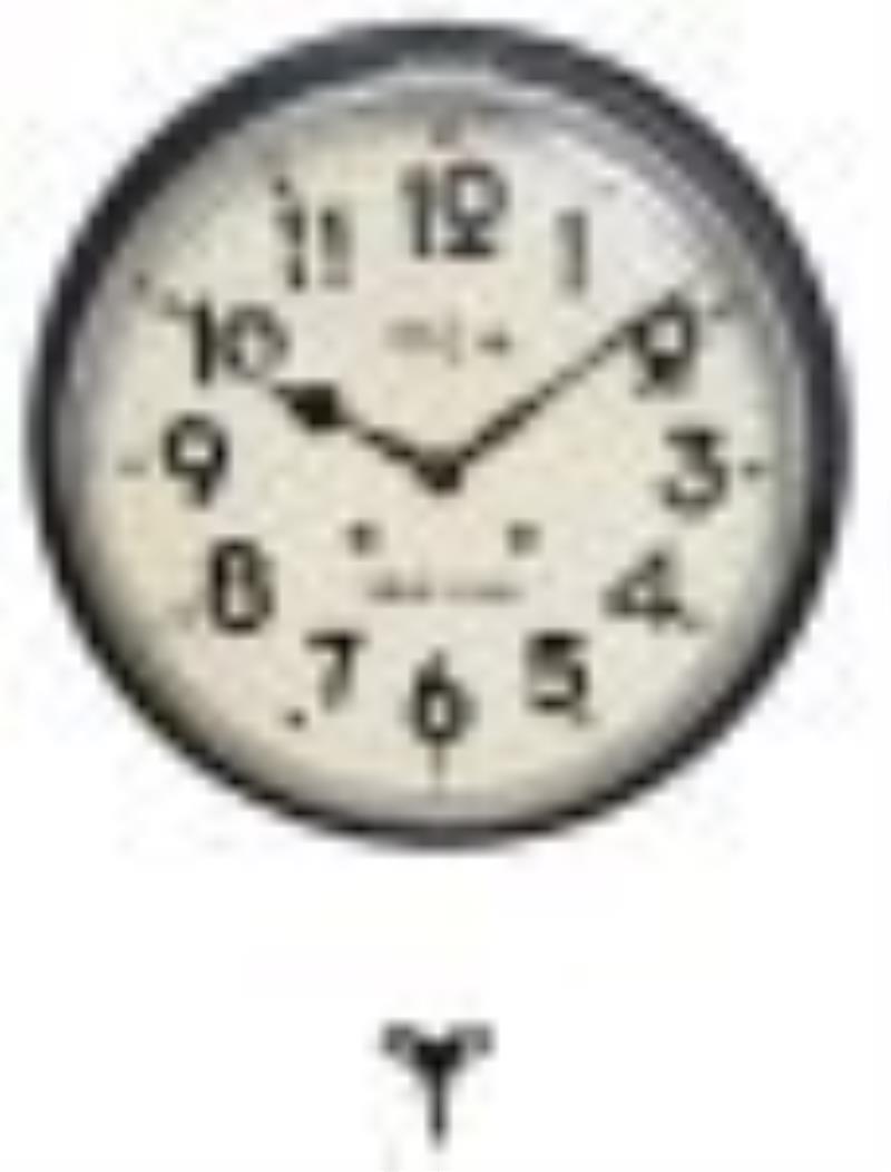 Huge Black Wooden Seikosha Chiming Key Wind Wall Clock